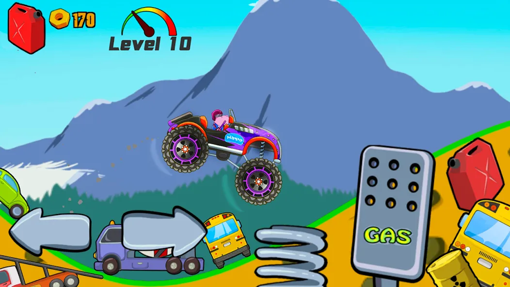 Kids Monster Truck Racing Game  [МОД Бесконечные деньги] Screenshot 4