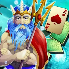 Взломанная Solitaire Atlantis (олитэр Атлантис)  [МОД Бесконечные деньги] - стабильная версия apk на Андроид