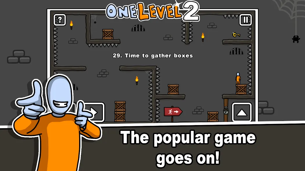 One Level 2 Stickman Jailbreak (Уан Левел 2)  [МОД Unlimited Money] Screenshot 1