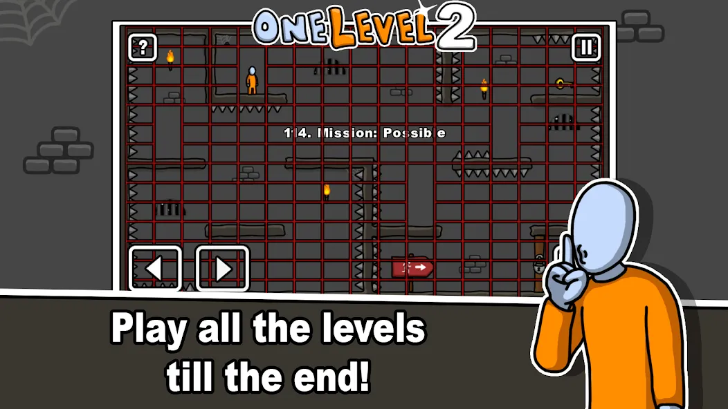 One Level 2 Stickman Jailbreak (Уан Левел 2)  [МОД Unlimited Money] Screenshot 4