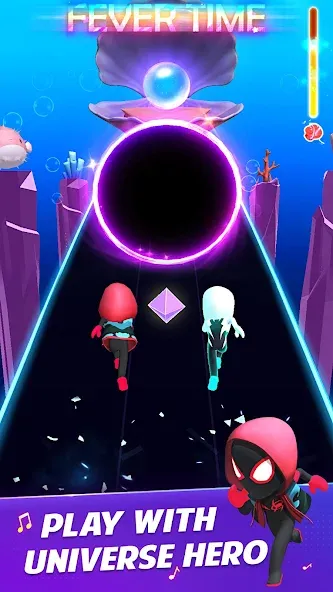 Universe Hero 3D - Music&Swing (Юниверс Хиро 3Д)  [МОД Много монет] Screenshot 4