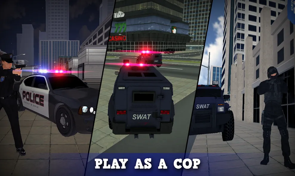 Justice Rivals 3 Cops&Robbers  [МОД Меню] Screenshot 1