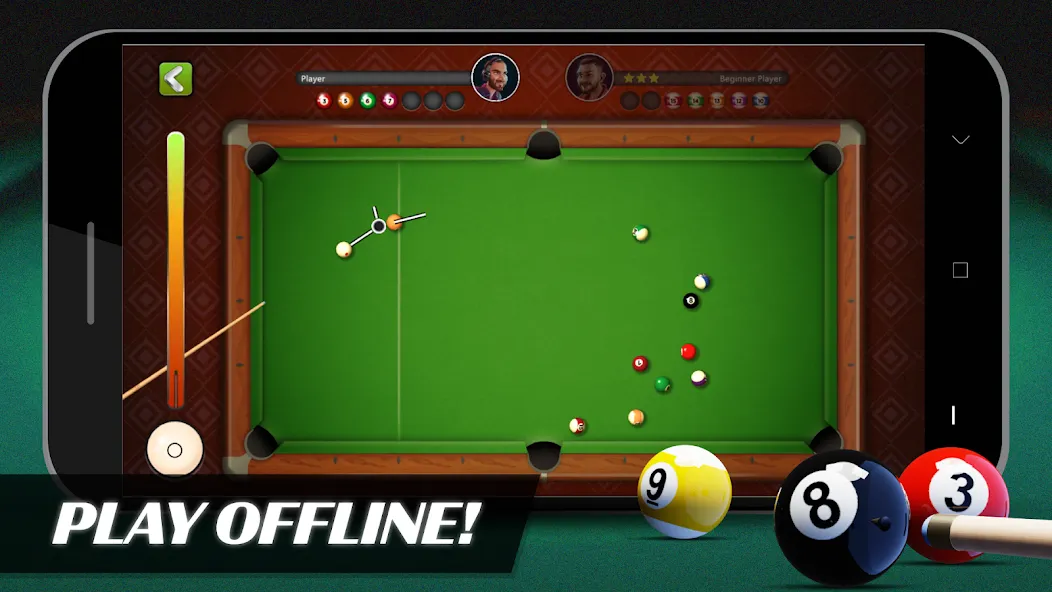 8 Ball Billiards Offline Pool (Балл Бильярд Оффлайн Пул)  [МОД Menu] Screenshot 1