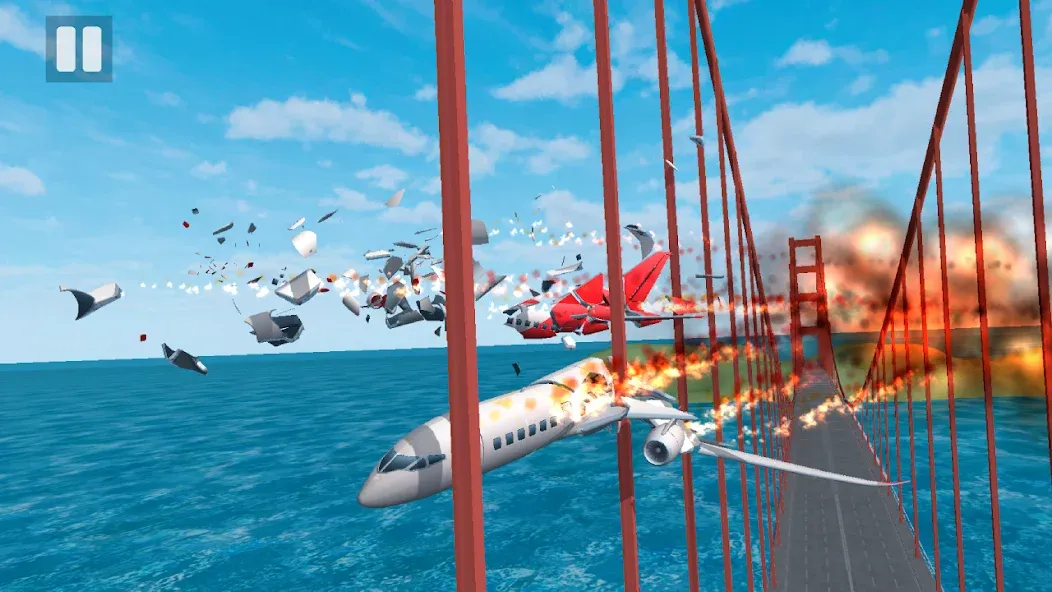 Plane Crash: Flight Simulator (Плейн Краш)  [МОД Много монет] Screenshot 2