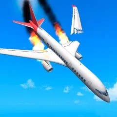 Скачать взломанную Plane Crash: Flight Simulator (Плейн Краш)  [МОД Много монет] - стабильная версия apk на Андроид