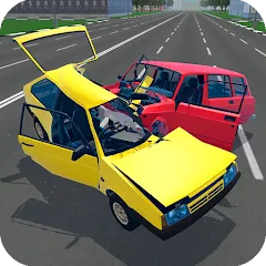 Взломанная Russian Car Crash Simulator (Рашн Кар Краш Симулятор)  [МОД Все открыто] - полная версия apk на Андроид