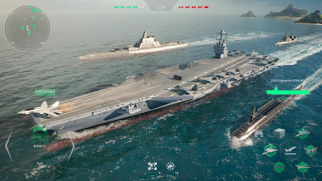 Modern Warships: Naval Battles (МОДЕРН ВАРШИПС)  [МОД Много денег] Screenshot 2