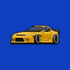 Скачать взломанную Pixel Car Racer (Пиксельный гоночный автомобиль)  [МОД Много монет] - полная версия apk на Андроид