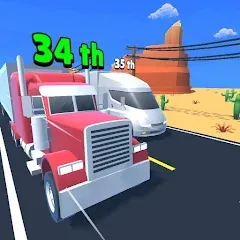 Взлом Idle Truck Racing : Cybertruck (Айдл Трак Рейсинг)  [МОД Menu] - стабильная версия apk на Андроид