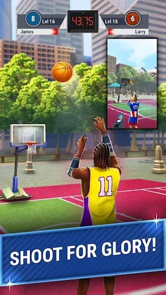 3pt Contest: Basketball Games  [МОД Бесконечные деньги] Screenshot 2