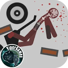 Взломанная Stickman Dismounting (тикман Дисмаунтинг)  [МОД Unlocked] - стабильная версия apk на Андроид