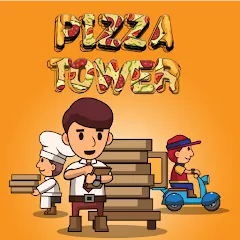 Скачать взломанную Pizza Tower: Idle Tycoon (Пицца Тауэр)  [МОД Mega Pack] - стабильная версия apk на Андроид