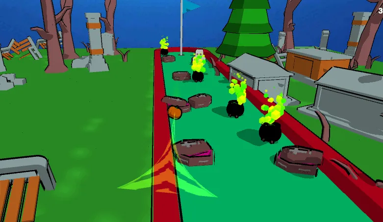 MiniGolf Madness: Halloween (МиниГольф безумие)  [МОД Много денег] Screenshot 1