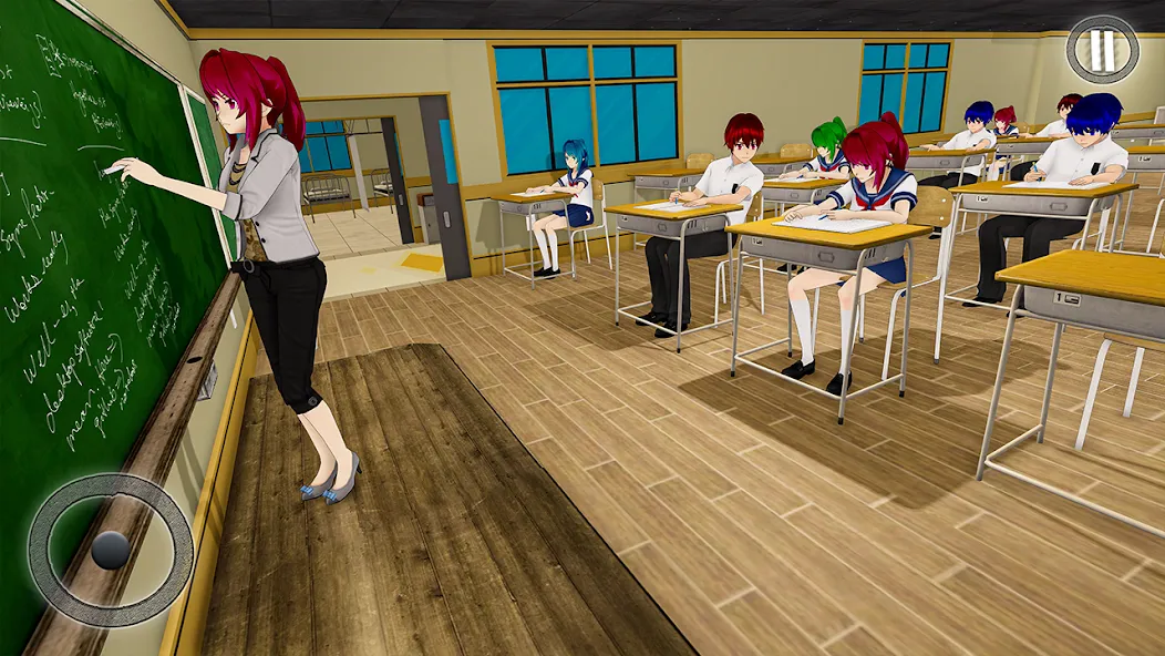 Anime Girl School Teacher 3D  [МОД Меню] Screenshot 2