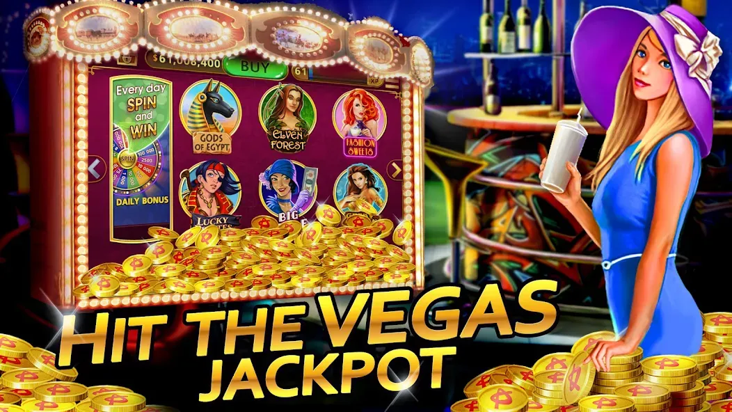 Vegas Casino - Slot Machines (Вегас Казино)  [МОД Все открыто] Screenshot 1