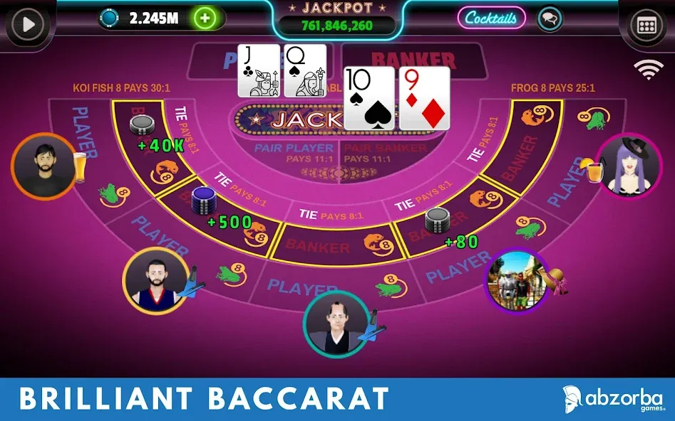 Baccarat (Баккара)  [МОД Меню] Screenshot 1