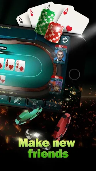 Live Poker Tables–Texas holdem  [МОД Меню] Screenshot 2