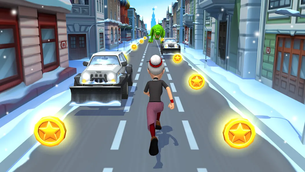 Angry Gran Run - Running Game (Энгри Гран Ран)  [МОД Mega Pack] Screenshot 1