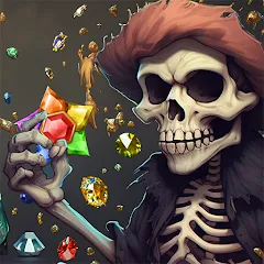 Скачать взломанную Jewels Ghost Ship: jewel games (Джуэлз Гост Шип)  [МОД Unlimited Money] - последняя версия apk на Андроид