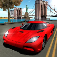 Скачать взлом Car Driving Simulator: NY (Симулятор вождения автомобиля)  [МОД Menu] - последняя версия apk на Андроид