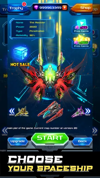 Galaxy Attack: Space Shooter (Гэлэкси Аттак)  [МОД Unlocked] Screenshot 2