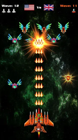 Galaxy Attack: Shooting Game (Гэлэкси Аттак)  [МОД Все открыто] Screenshot 2