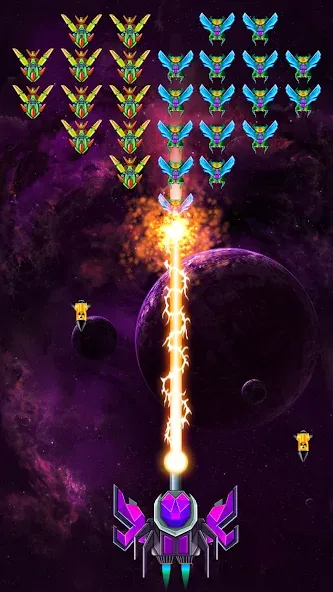 Galaxy Attack: Shooting Game (Гэлэкси Аттак)  [МОД Все открыто] Screenshot 3