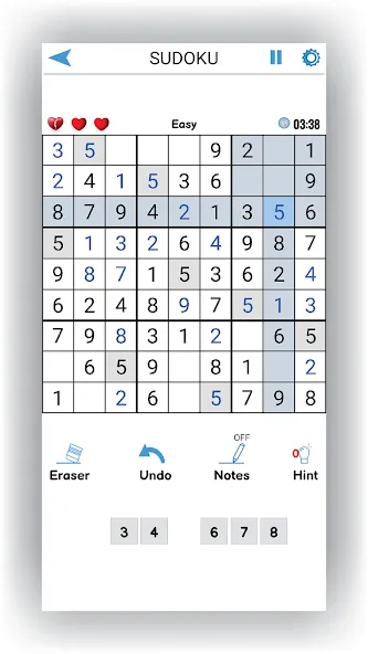 Sudoku Offline: Hard Puzzles (Судоку Оффлайн)  [МОД Menu] Screenshot 2