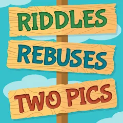 Взлом Riddles, Rebuses and Two Pics  [МОД Много денег] - полная версия apk на Андроид