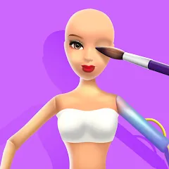 Взломанная Doll Makeover - DIY 3D Dolly  [МОД Unlimited Money] - стабильная версия apk на Андроид