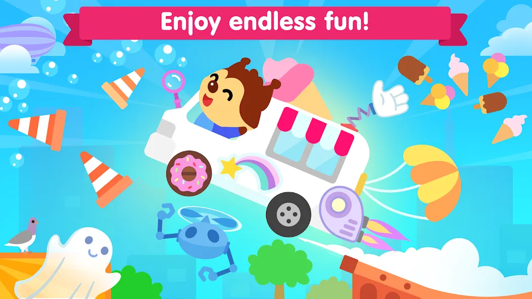 Car games for toddlers & kids  [МОД Много монет] Screenshot 2