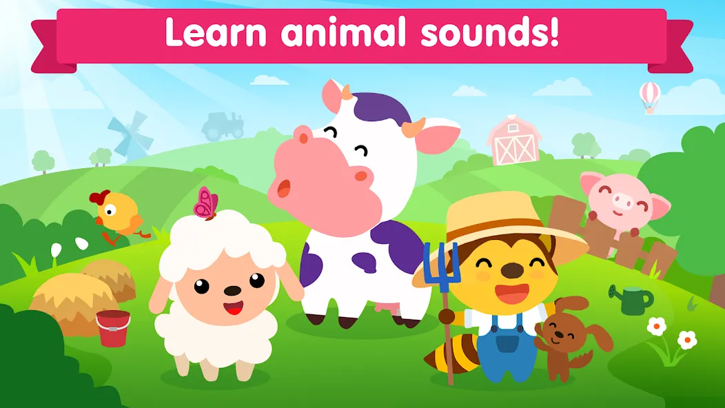 Animal sounds games for babies  [МОД Меню] Screenshot 1