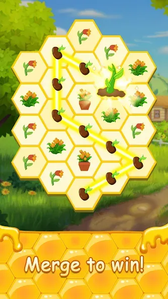 Honey Bottles - merge puzzle (Хани Ботлс)  [МОД Много денег] Screenshot 2