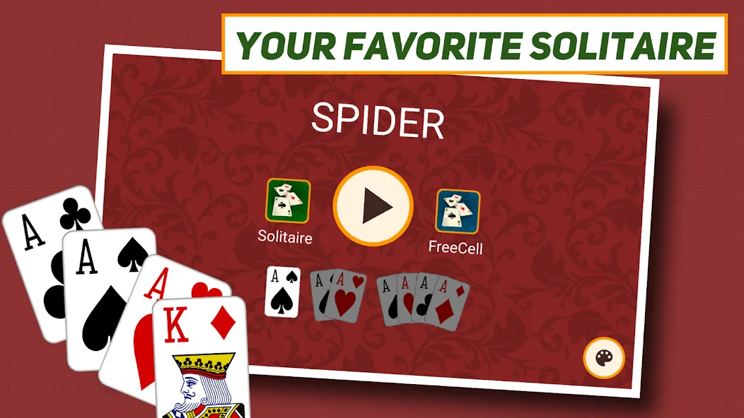 Spider Solitaire: Classic  [МОД Меню] Screenshot 1