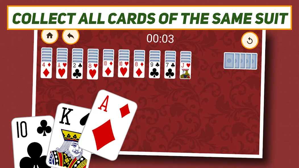 Spider Solitaire: Classic  [МОД Меню] Screenshot 3