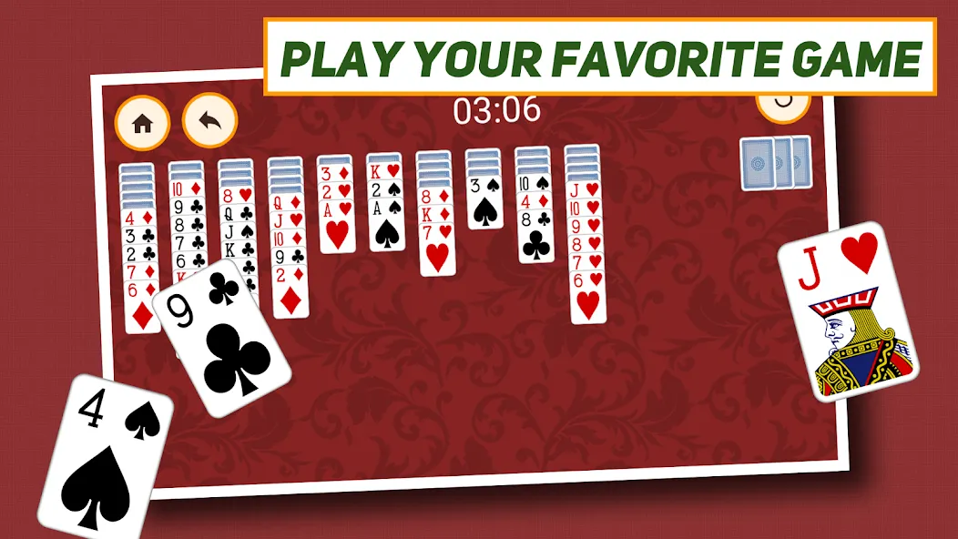 Spider Solitaire: Classic  [МОД Меню] Screenshot 5