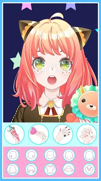 Anime Avatar Maker 2: Dress Up (Долл Аниме Аватар Мейкер Гейм)  [МОД Unlimited Money] Screenshot 3