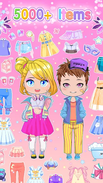 Chibi Doll Dress Up Games  [МОД Все открыто] Screenshot 3