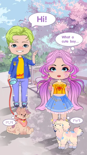 Chibi Doll Dress Up Games  [МОД Все открыто] Screenshot 5