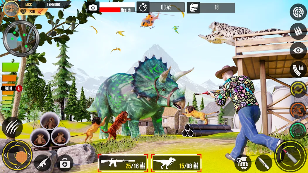 Real Dino Hunting Gun Games (Риал Дино Хантинг Ган Геймс)  [МОД Все открыто] Screenshot 4