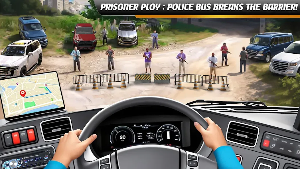 Police Bus Simulator Bus Games  [МОД Много монет] Screenshot 1