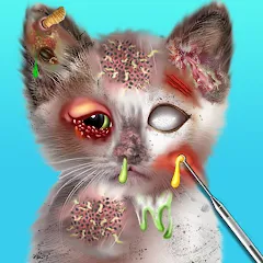 Взломанная Virtual Cat ASMR Spa Makeover (Виртуальный кот  Спа Мэйкавер)  [МОД Unlocked] - последняя версия apk на Андроид