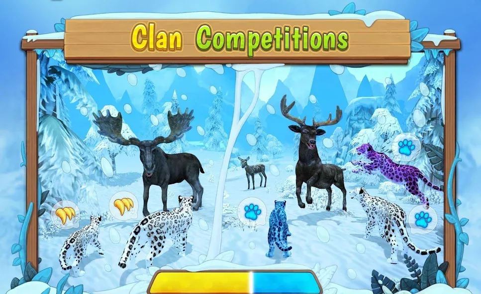 Snow Leopard Family Sim Online  [МОД Mega Pack] Screenshot 5