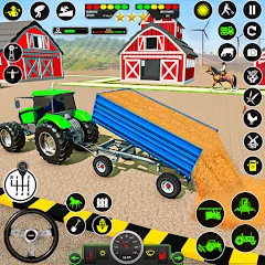 Взломанная Tractor Farming: Tractor Games (Тракторное хозяйство)  [МОД Unlocked] - полная версия apk на Андроид