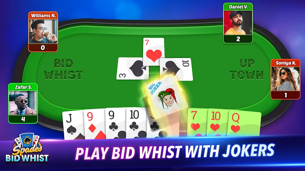 Spades: Bid Whist Classic Game (Бид Вист Классик)  [МОД Много монет] Screenshot 4