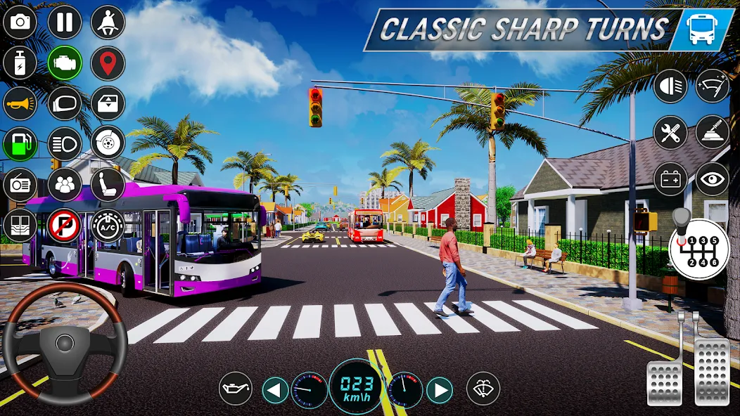 City Bus Simulator: Bus Games (Риал Сити Бас Симулятор Геймс)  [МОД Много монет] Screenshot 2