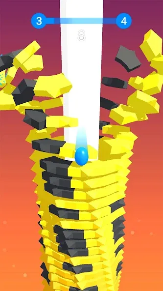 Stack Ball - Crash Platforms (Стэк Болл)  [МОД Много монет] Screenshot 2