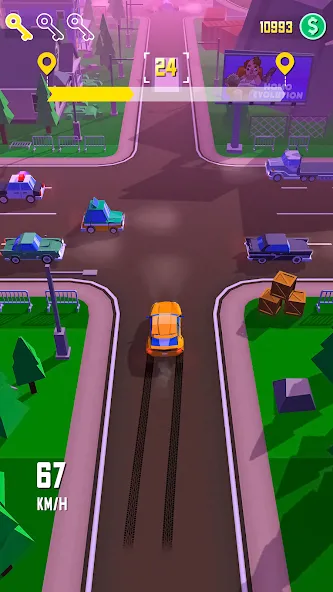 Taxi Run: Traffic Driver (Такси Ран)  [МОД Mega Pack] Screenshot 1