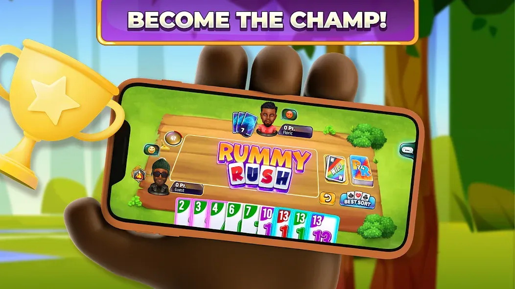 Rummy Rush - Classic Card Game (Рамми Раш)  [МОД Все открыто] Screenshot 5