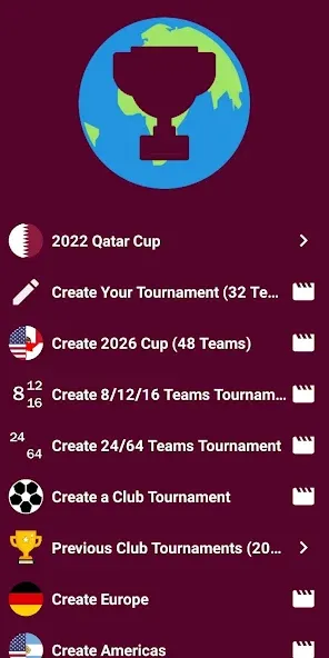 World Soccer Simulator 2022 (Чемпионат мира по калькулятору)  [МОД Menu] Screenshot 1